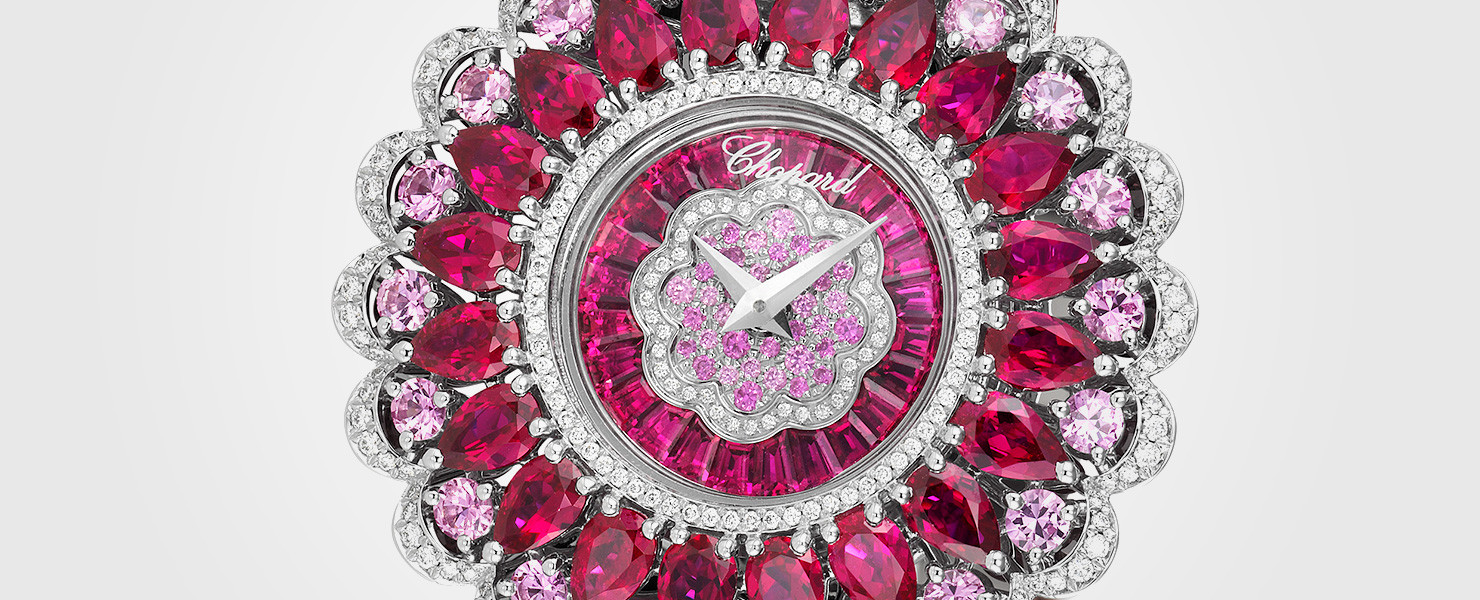 Diamonds and rubies watch, Precious Chopard Collection
