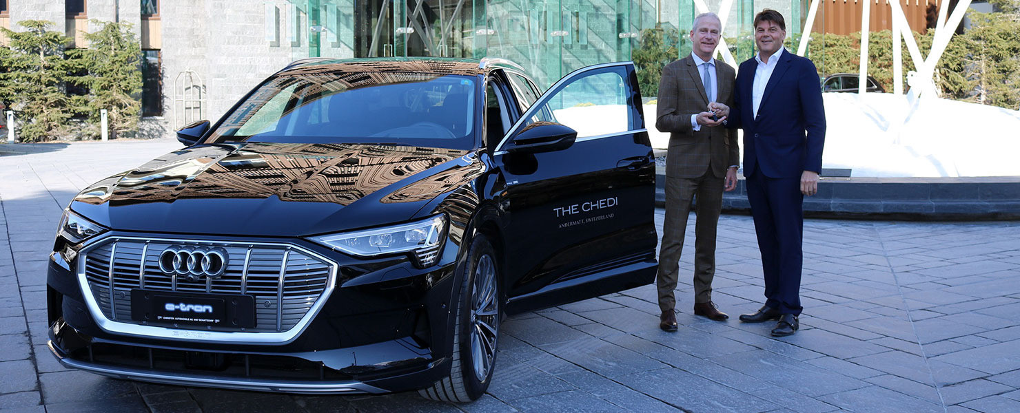 The Chedi Andermatt et Audi e-tron: livraison au premier hôtel de Suisse
