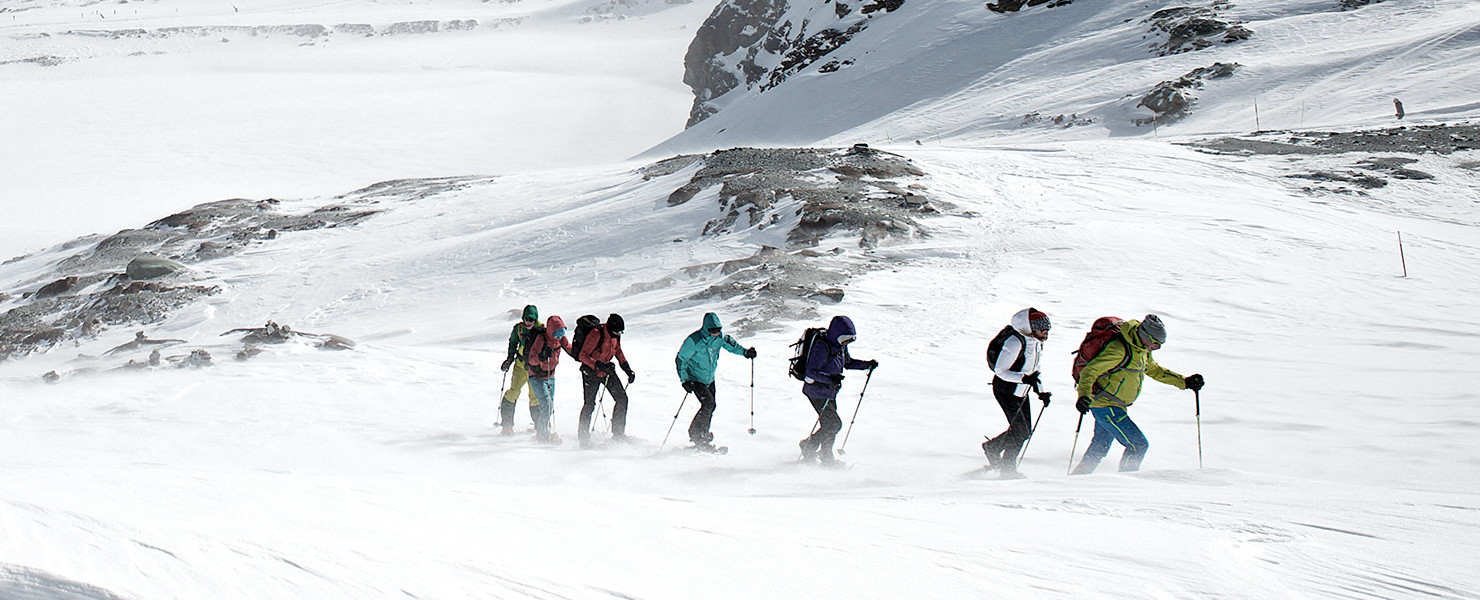 SNOWSHOES ON THE MATTERHORN GLACIER TRAIL