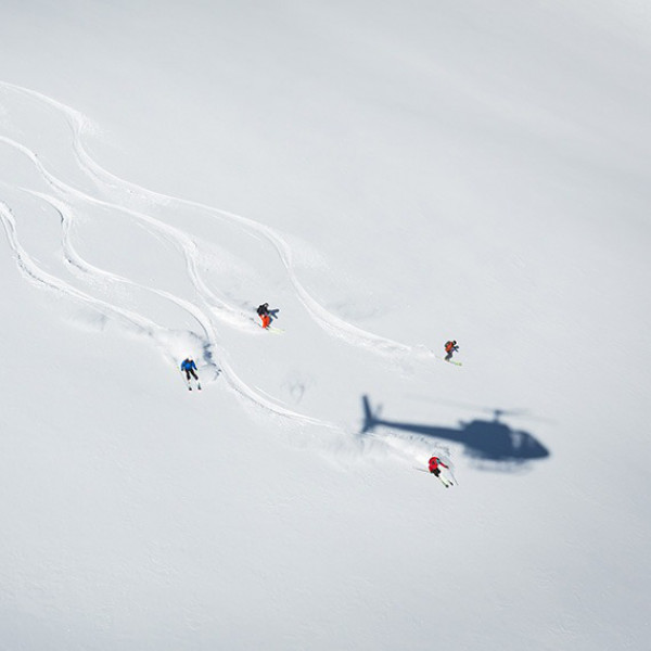 Verbier, the capital of heli-skiing