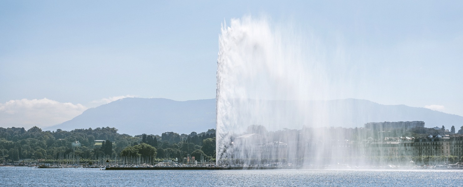 Geneva’s Jet d’Eau in all its glory