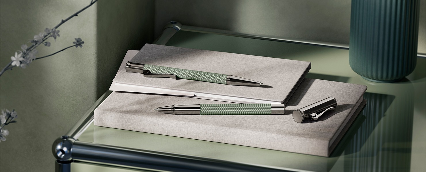 Refined in Sage: Guilloche Sage Green
