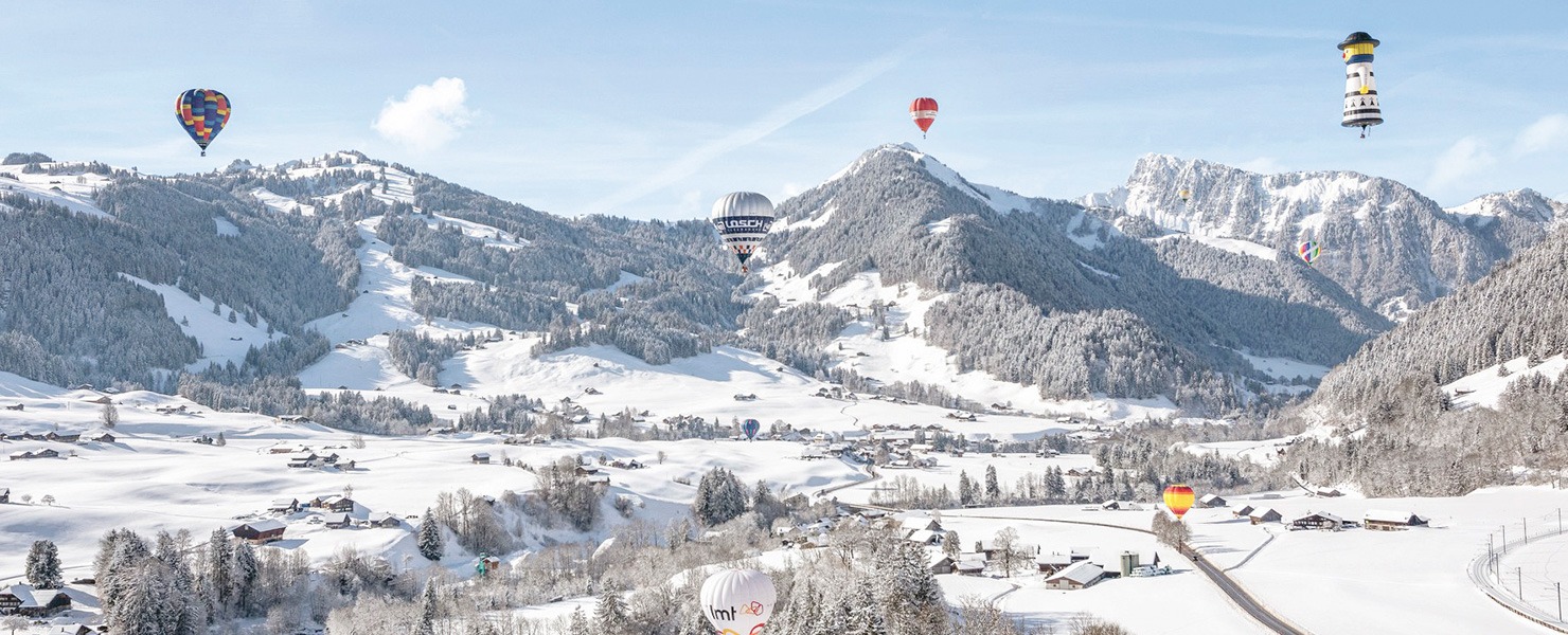 Balloons in the sky