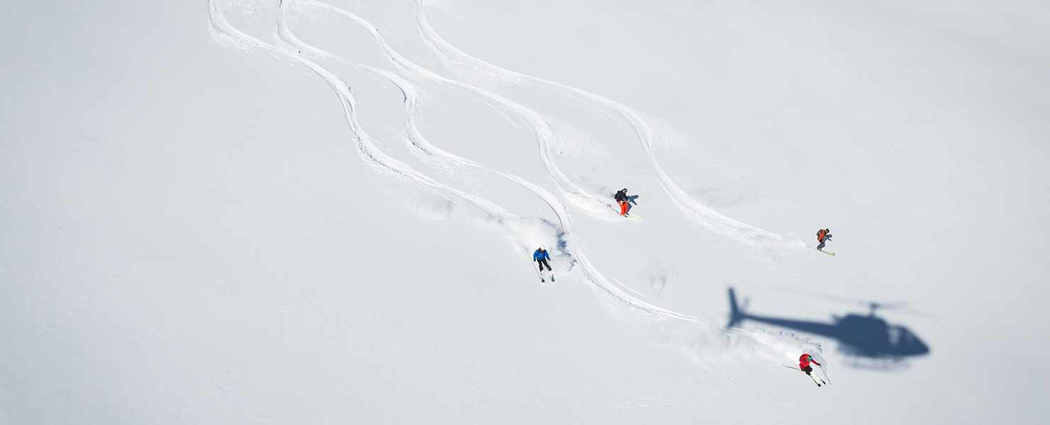 Verbier, the capital of heli-skiing
